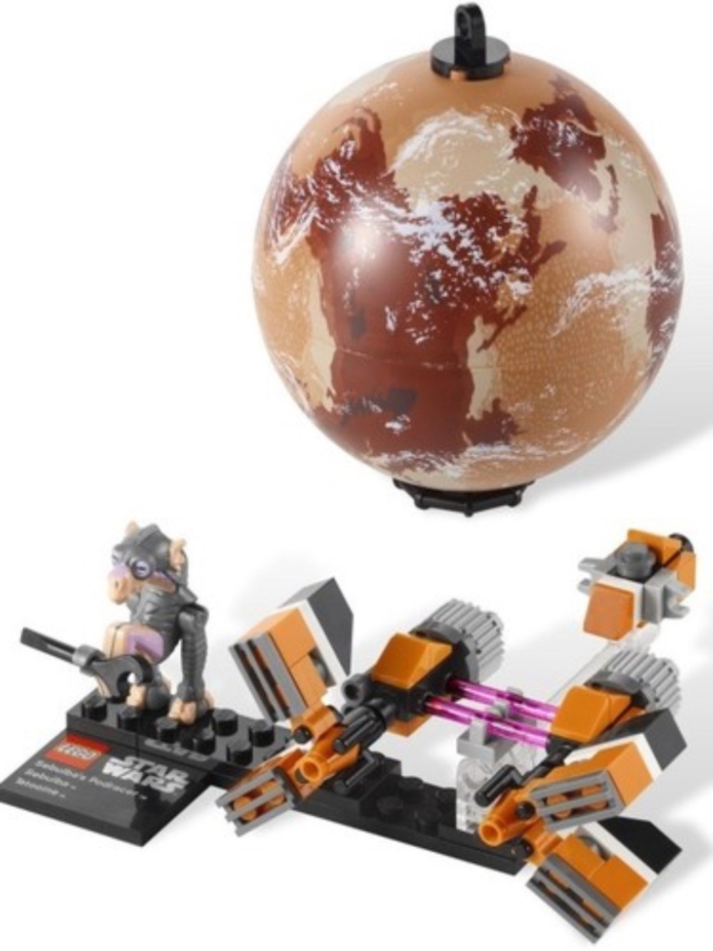 Previously built LEGO PLANET Series 1 "Sebulba's Podracer & Tatooine" 9675